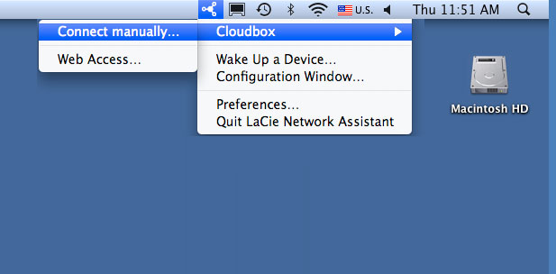 lacie network assistant setup
